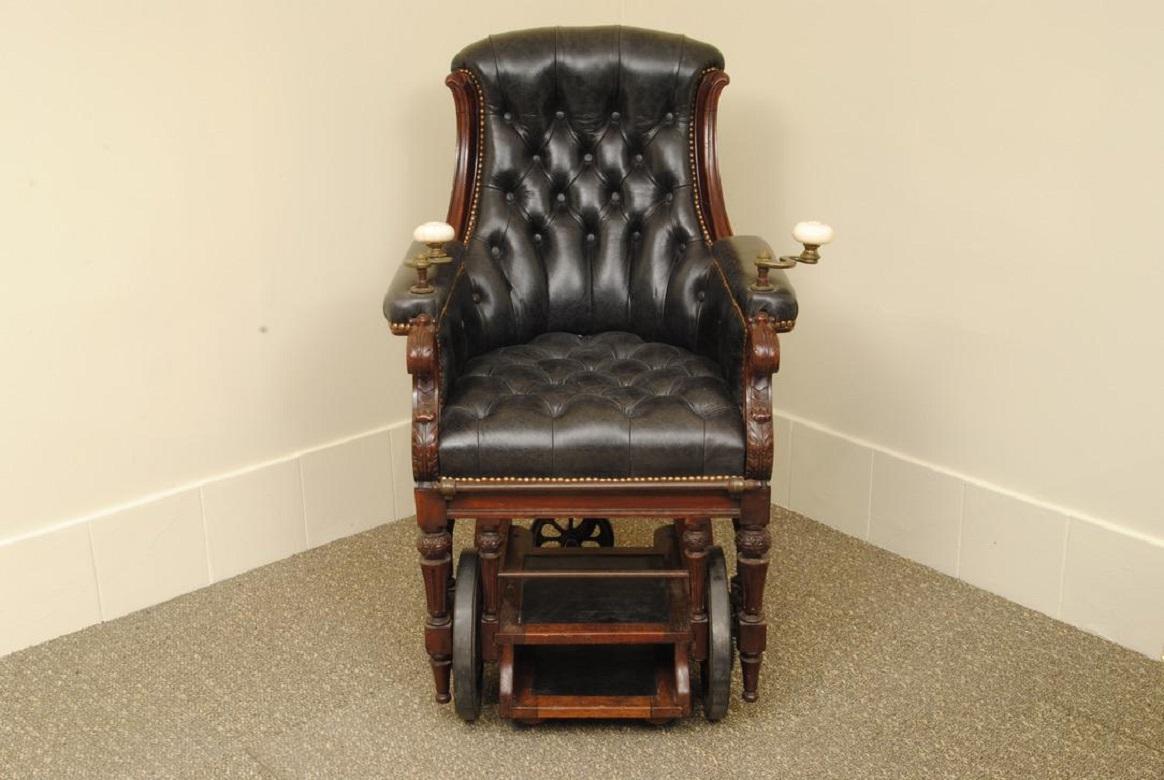 Upholstery Early Victorian Patent Invalids Armchair