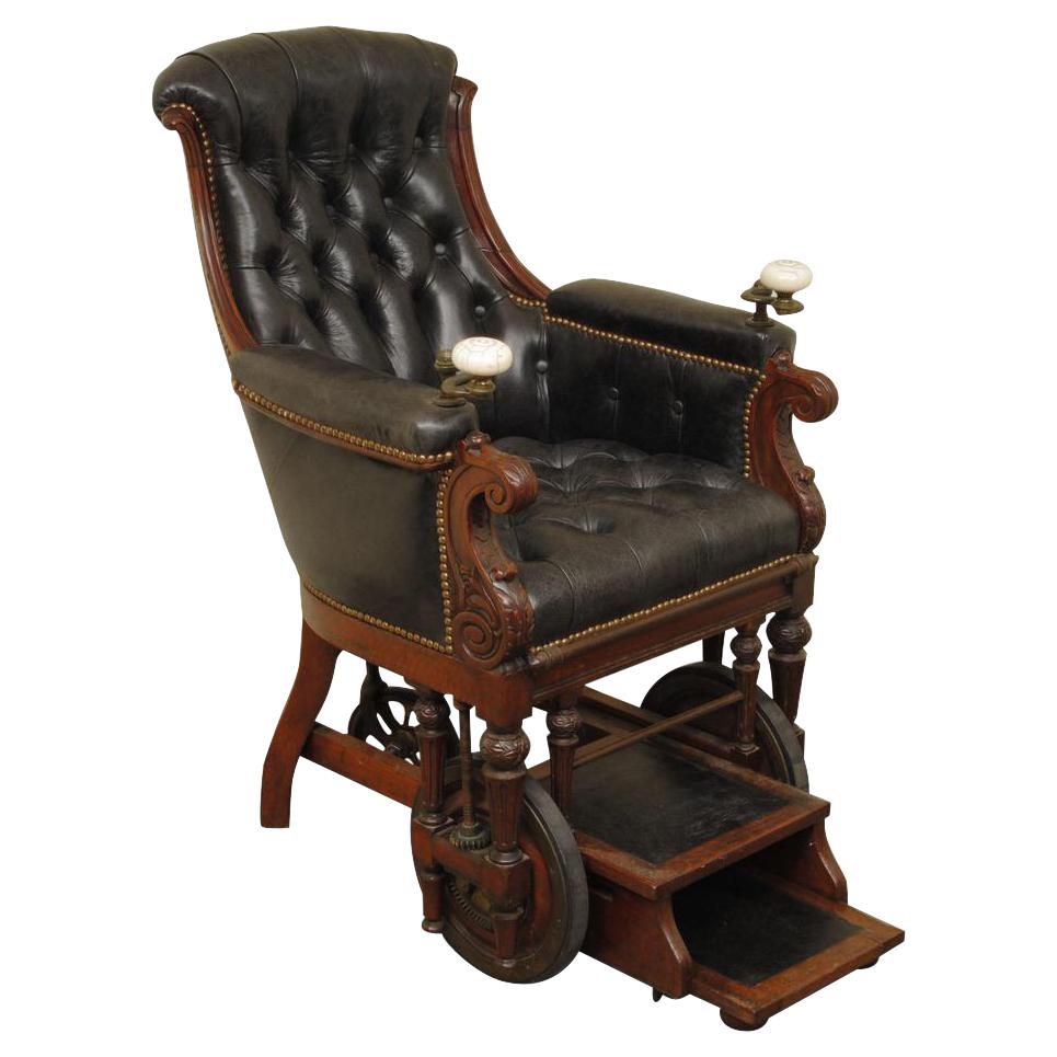 Early Victorian Patent Invalids Armchair