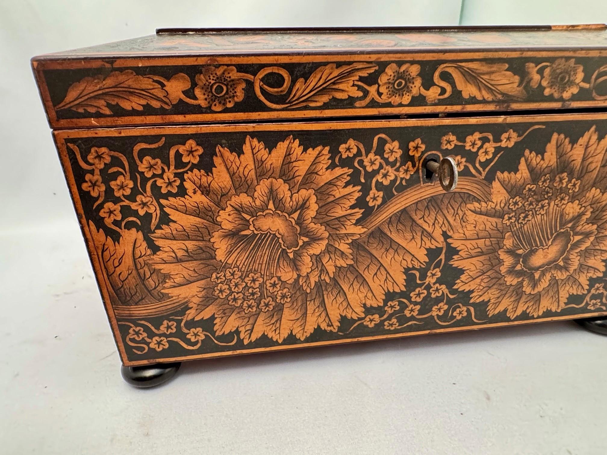 Caja de té victoriana en venta 3
