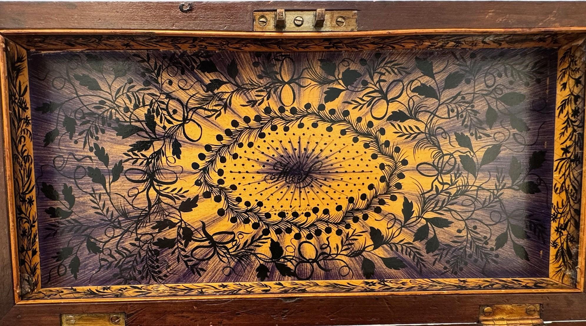Caja de té victoriana en venta 4