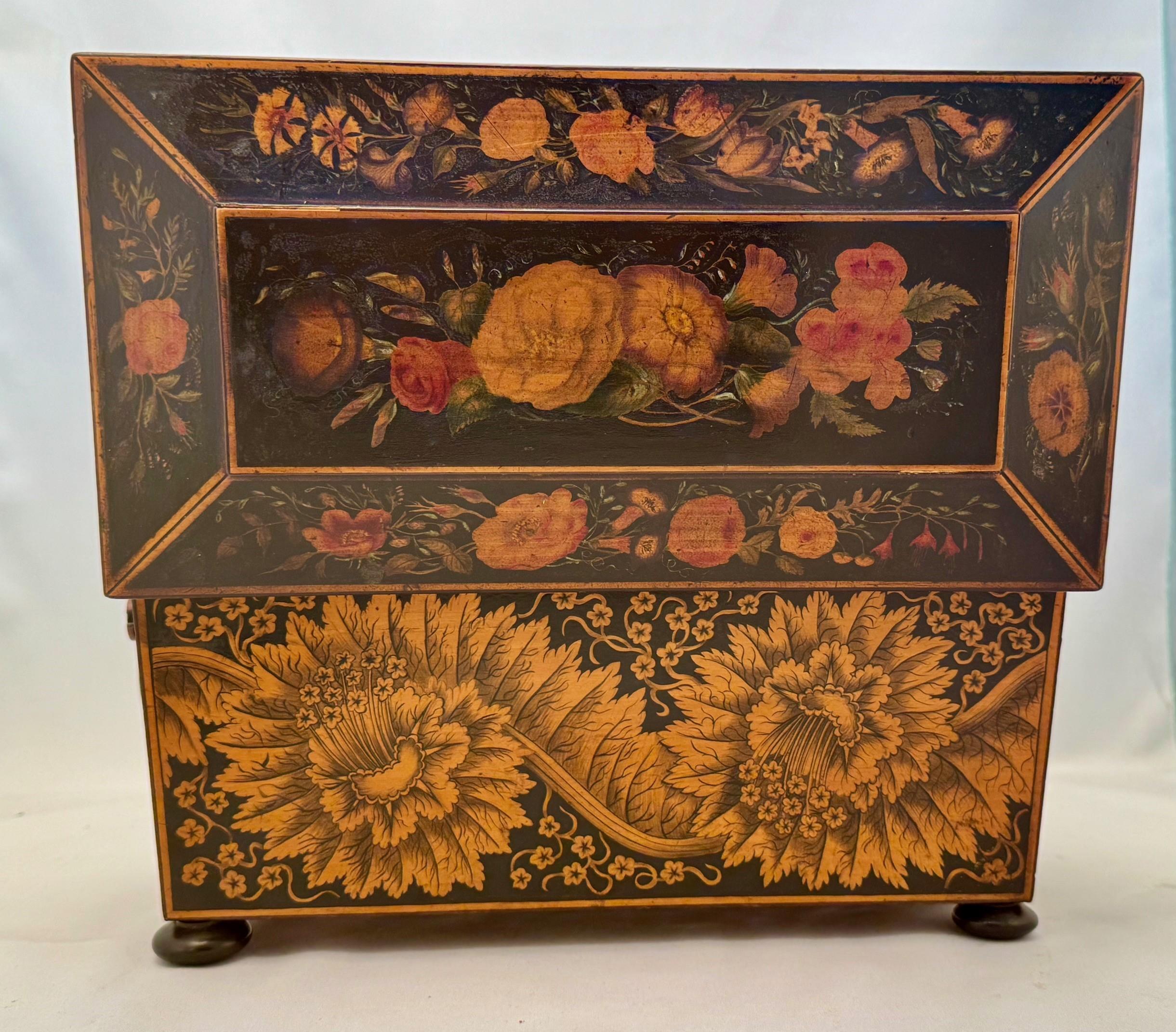 Caja de té victoriana en Bueno estado para la venta en Montreal, QC