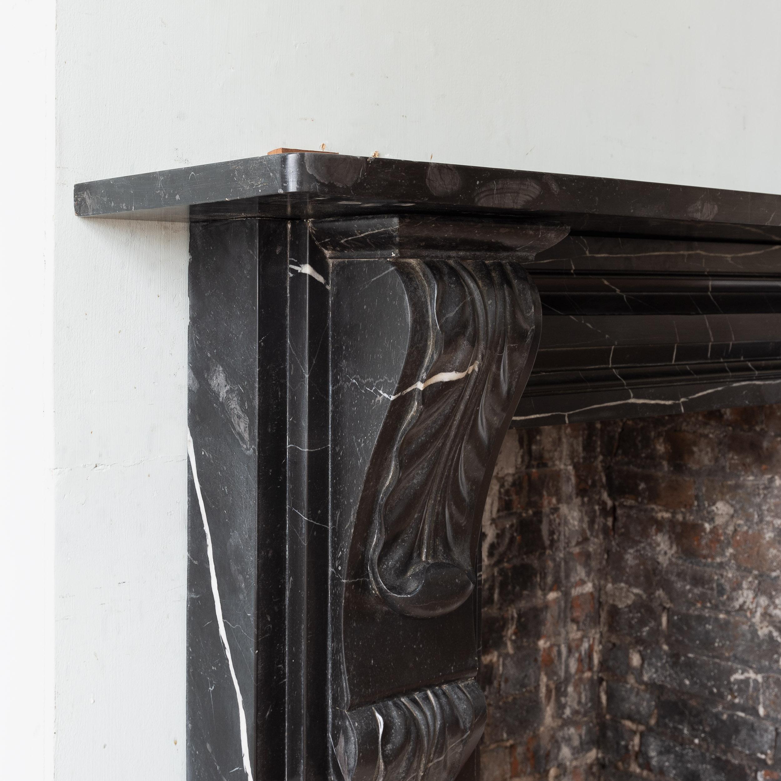 Early Victorian Radford Black Fireplace  For Sale 5