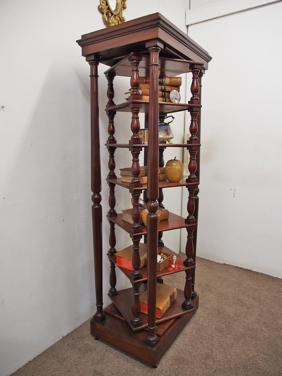 Early Victorian Revolving Whatnot For Sale 6