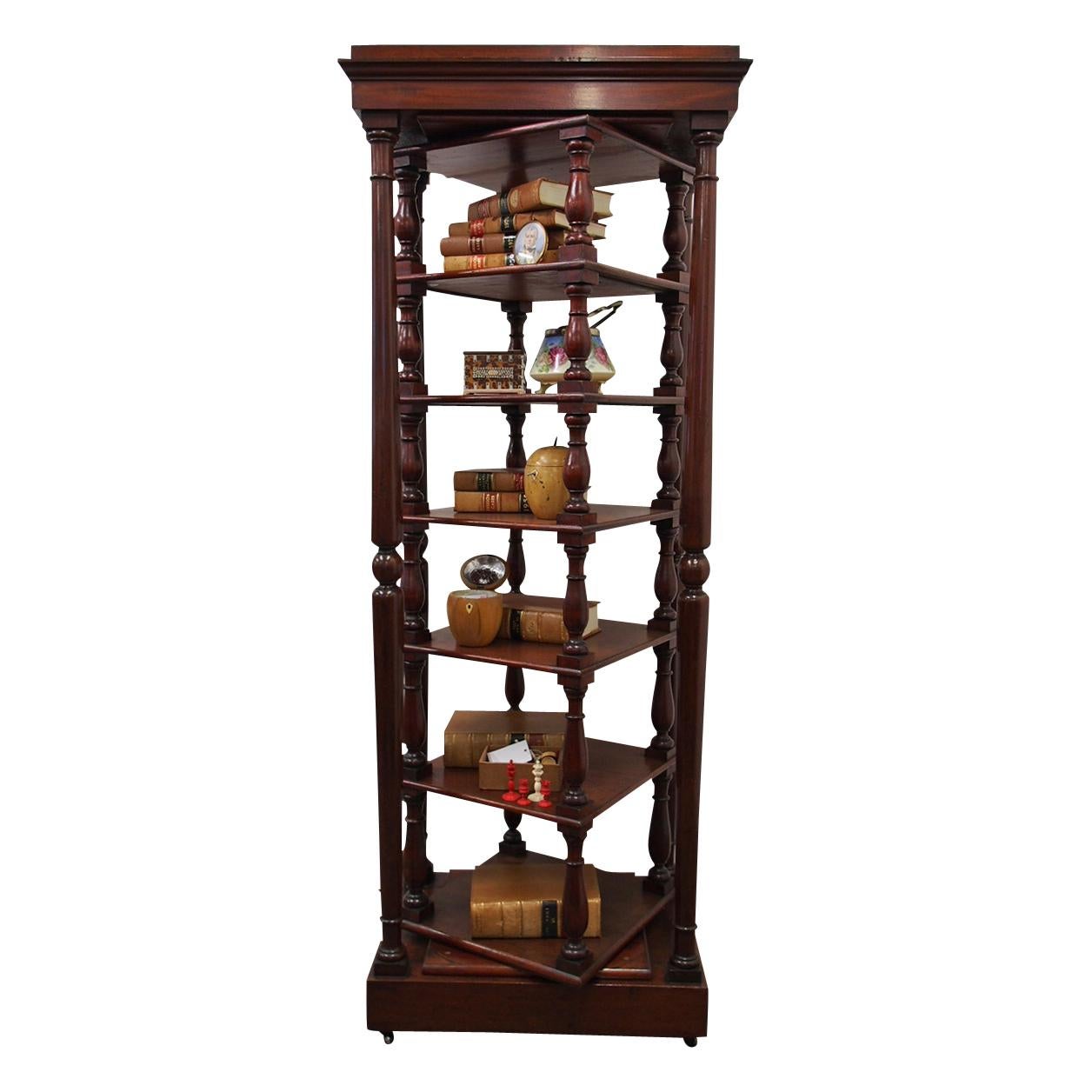 Early Victorian Revolving Whatnot For Sale