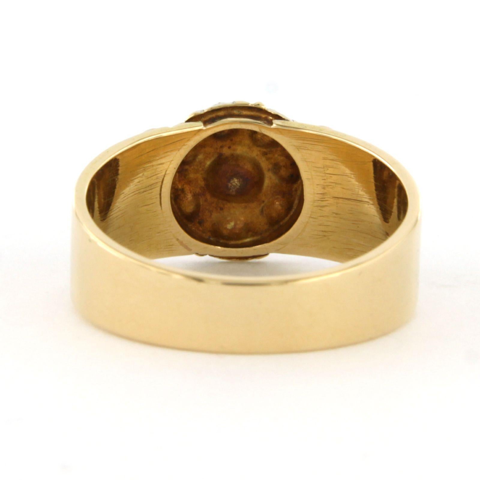 Frühviktorianischer Ring mit Diamanten im Rosenschliff bis zu 0,40ct 18k Gold 7,0 Gramm Damen im Angebot