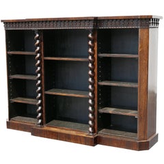 Early Victorian Rosewood Bookcase