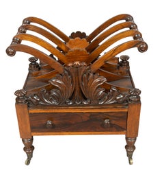 Early Victorian Rosewood Canterbury