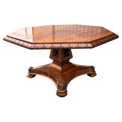 Early Victorian Rosewood Center Table