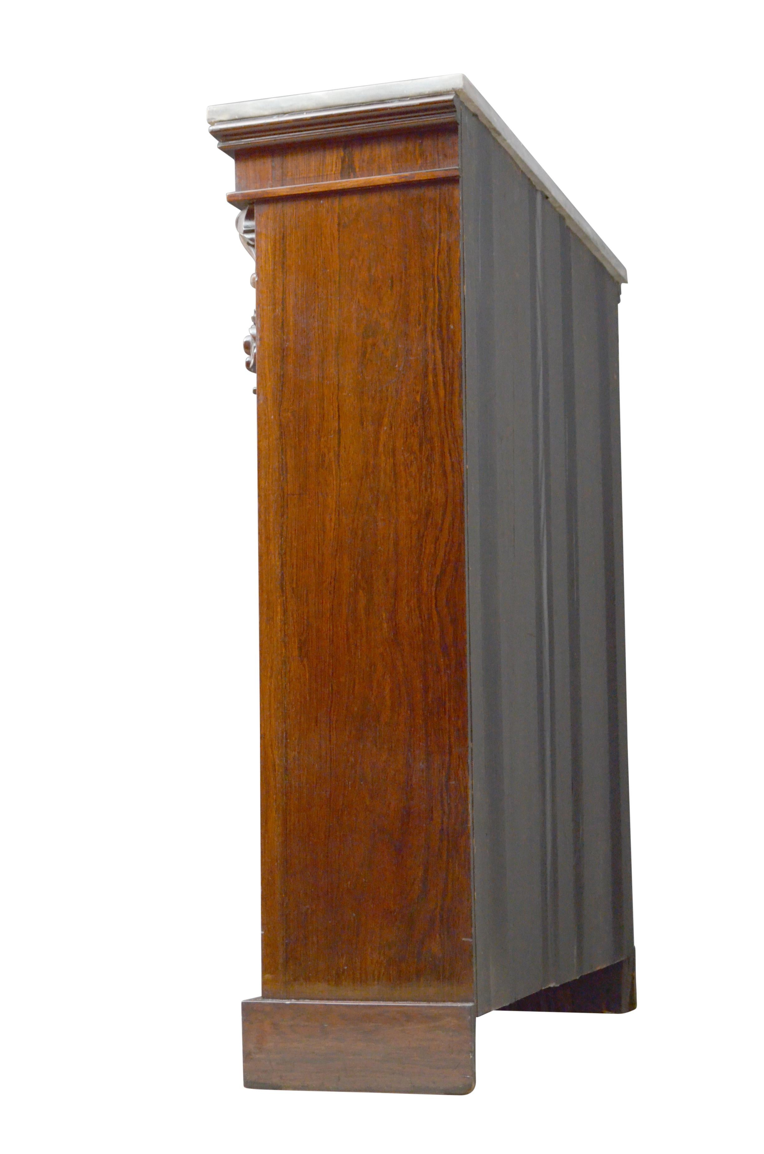 Early Victorian Rosewood Open Bookcase 5