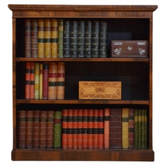 Early Victorian Rosewood Open Bookcase