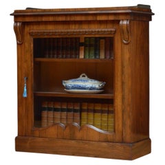 Early Victorian Rosewood Pier Cabinet Bookcase