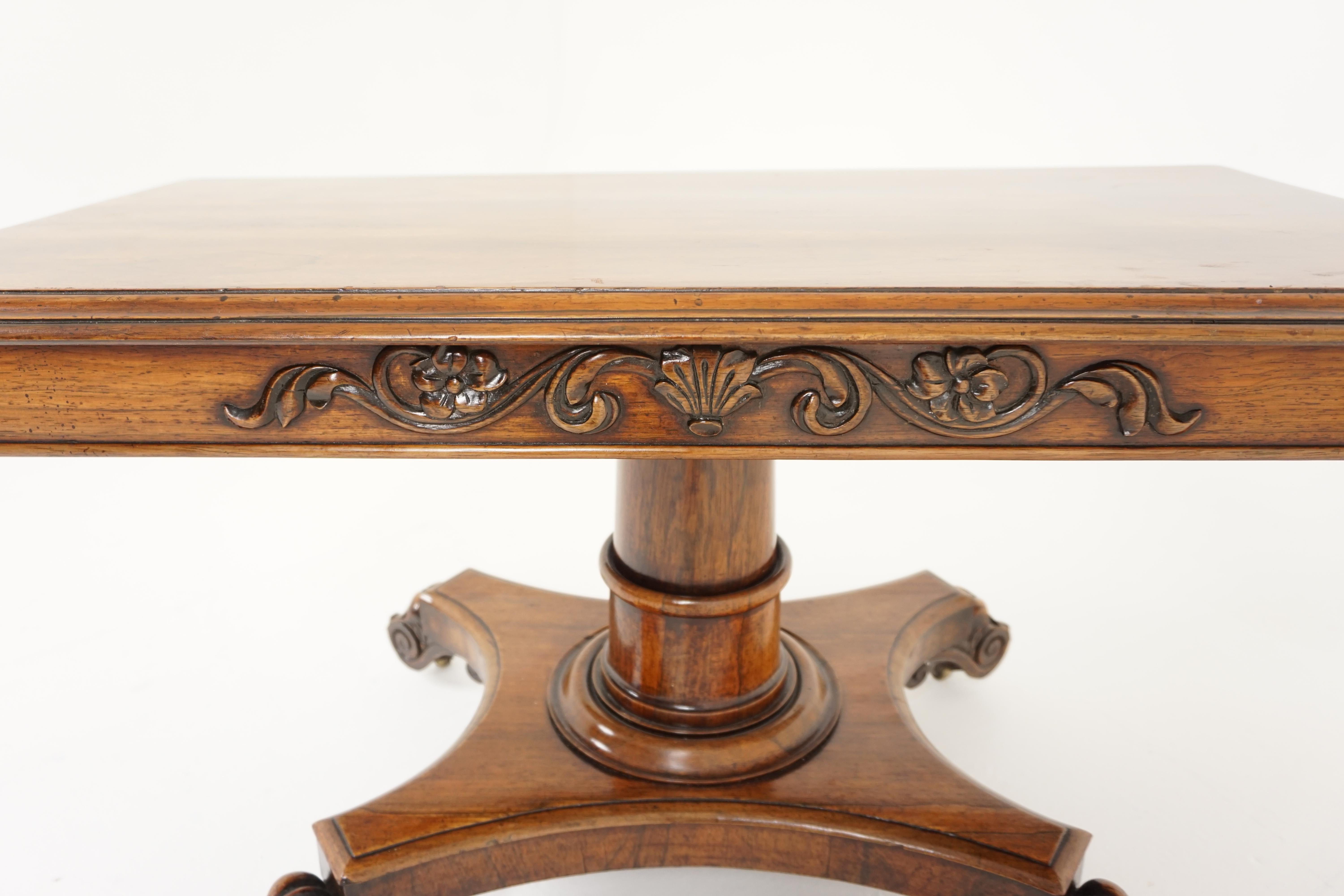 Early Victorian Rosewood Reduced Coffee Table, Scotland, 1840 4