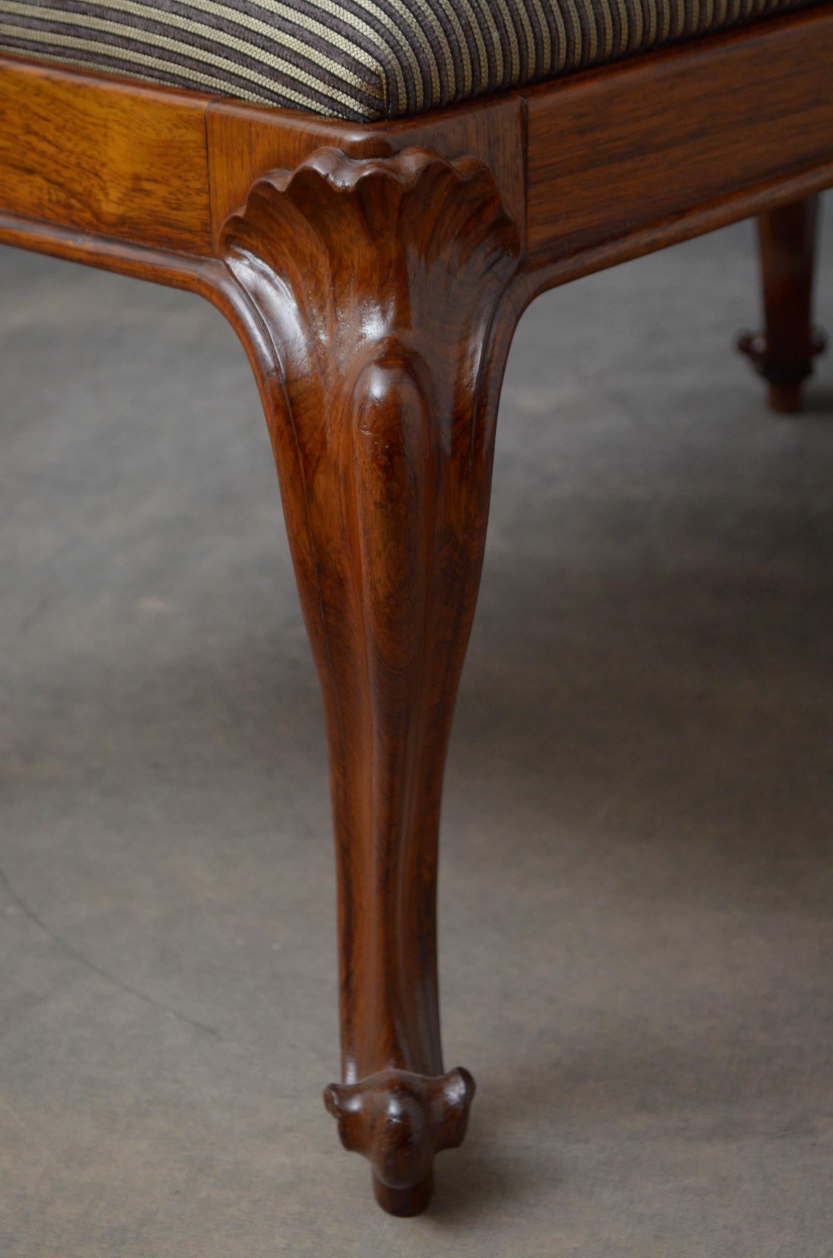 Early Victorian Rosewood Stool 3