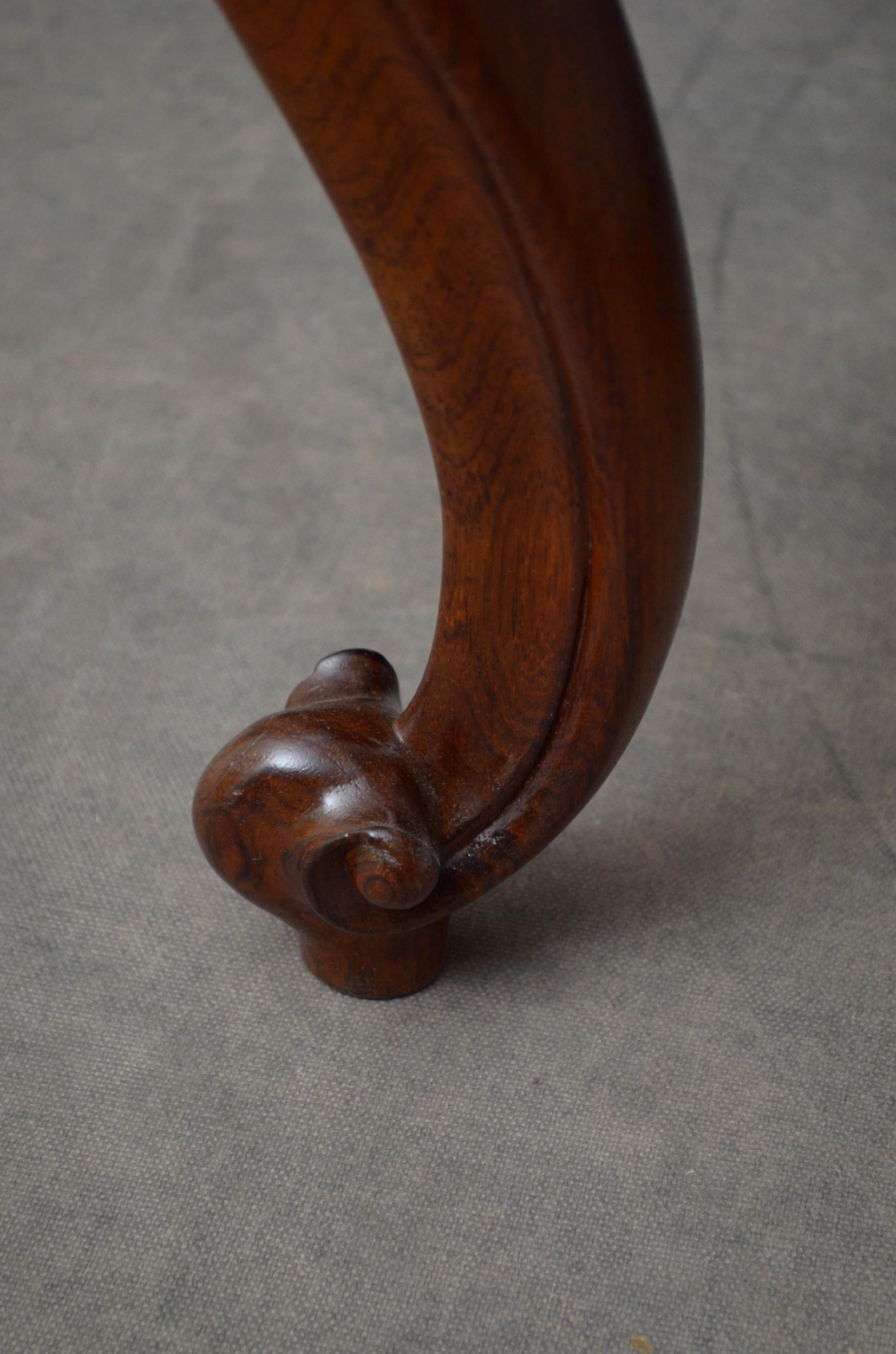 Early Victorian Rosewood Stool 4