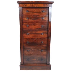 Early Victorian Rosewood Wellington Chest