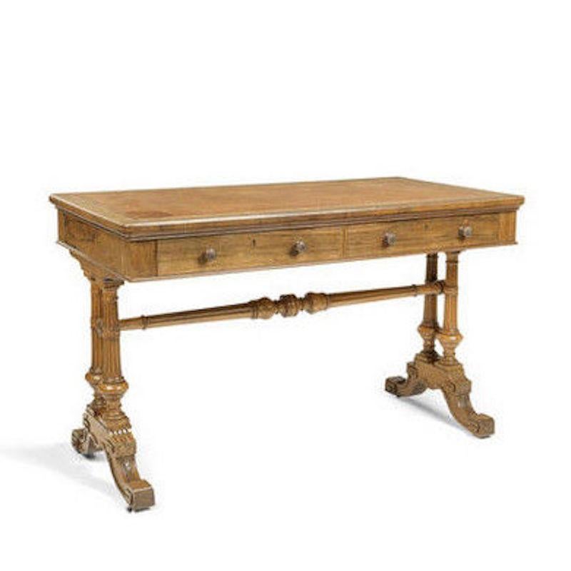 Table à écrire en bois de rose du début de l'ère victorienne par Holland and Sons Bon état - En vente à Lymington, Hampshire