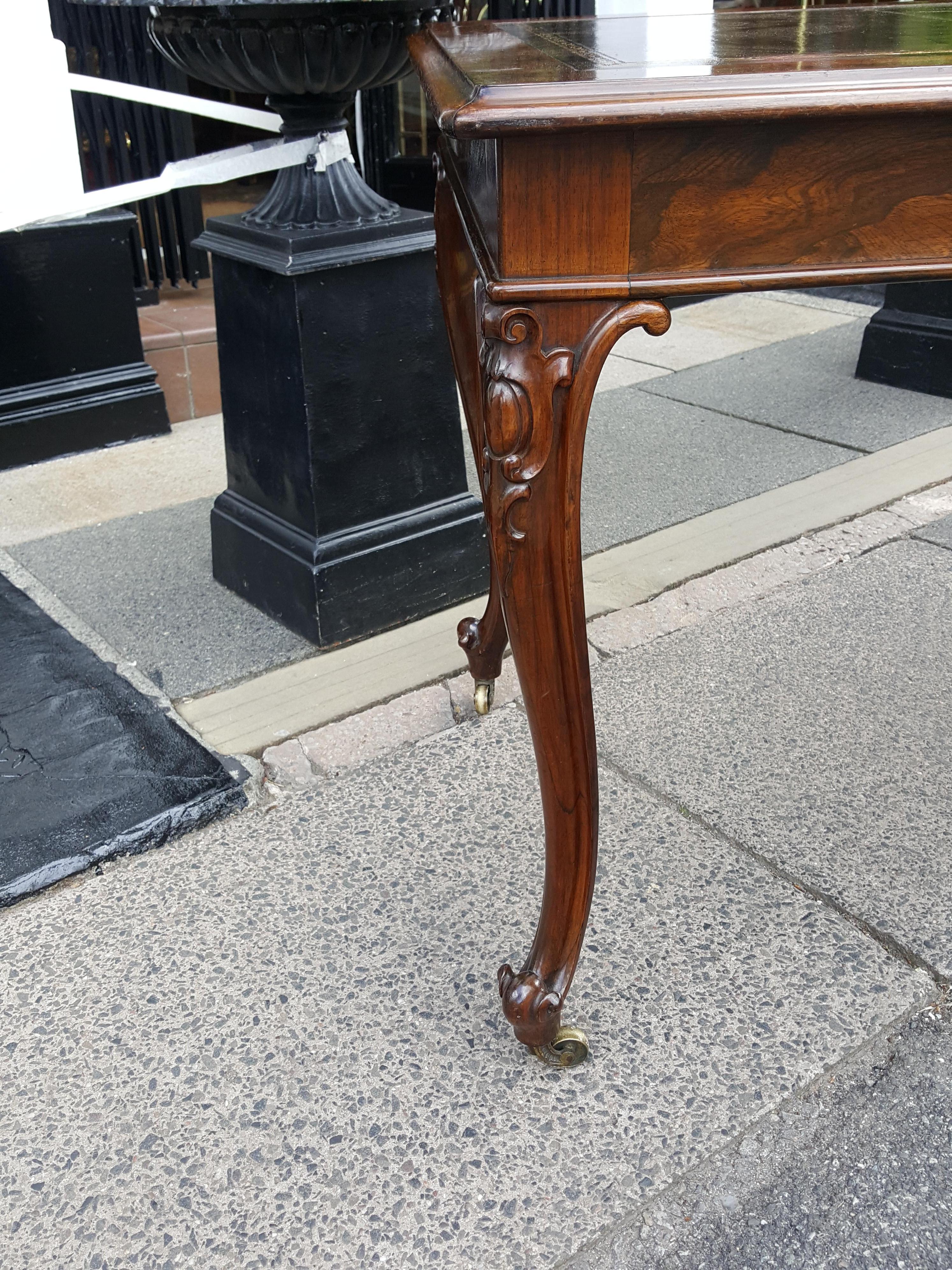 Mid-19th Century Early Victorian Rosewood Writing Table