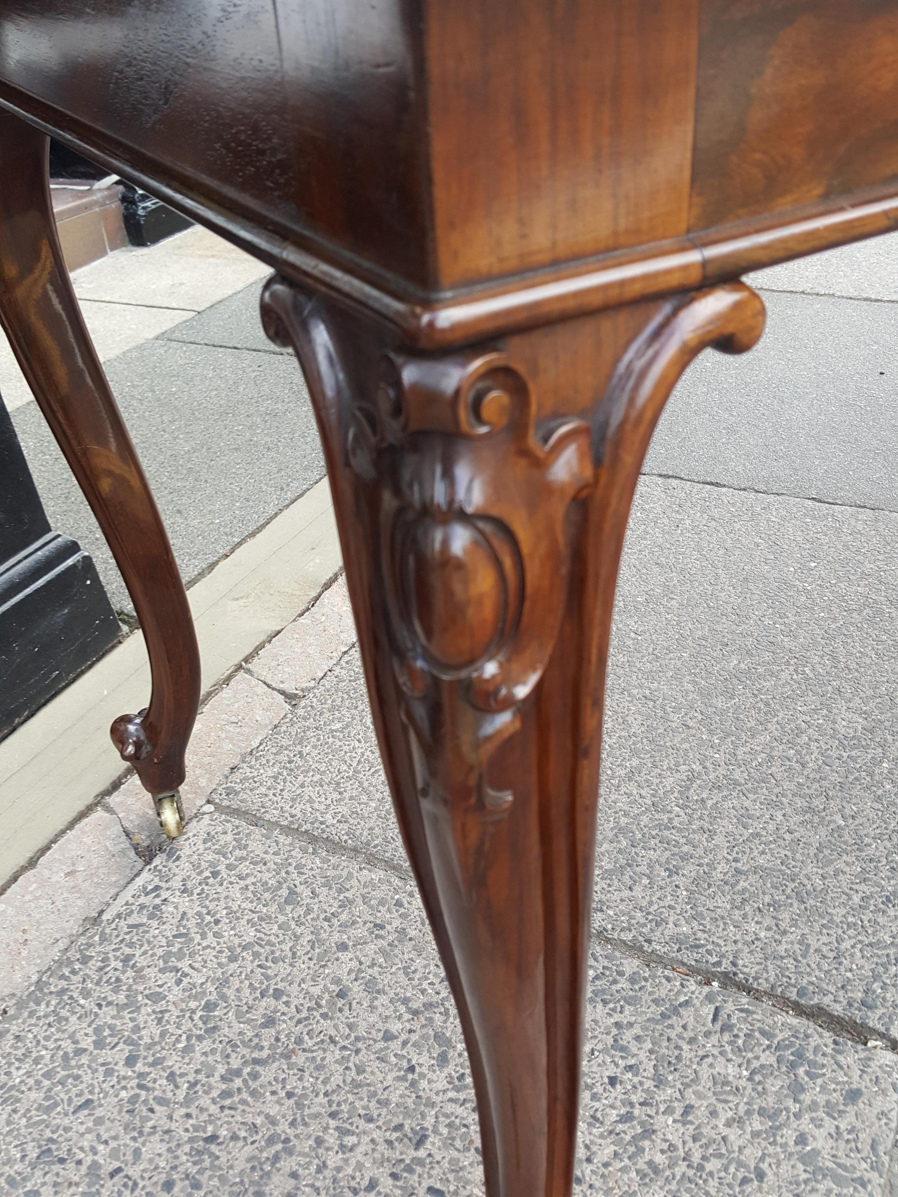 Early Victorian Rosewood Writing Table 1