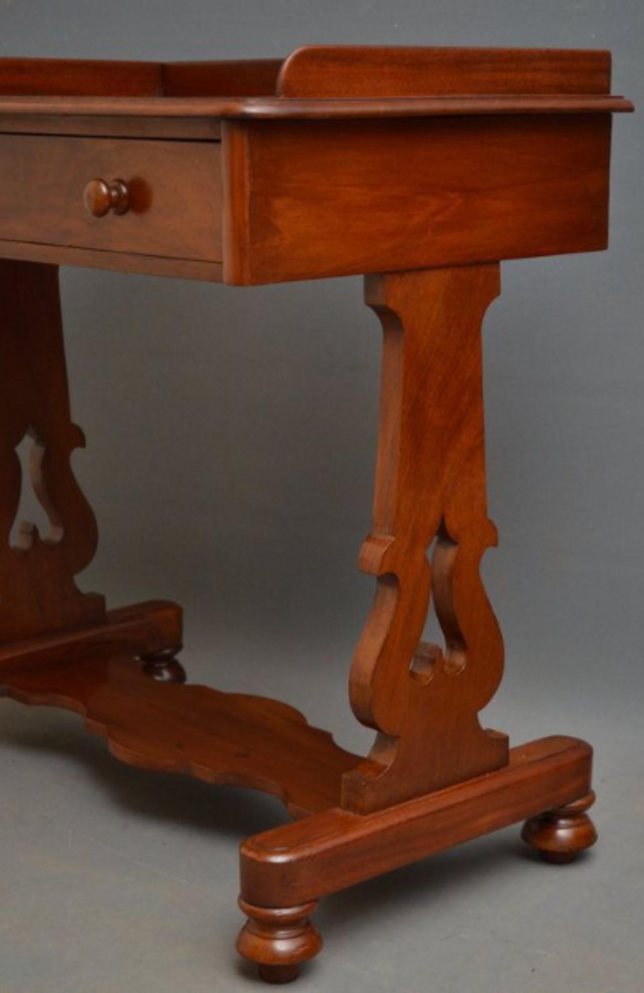 19th Century Early Victorian Side Table / Writing Table For Sale