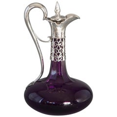 Carafe à vin en argent de l'époque victorienne:: Londres 1839:: par Reily et Storer