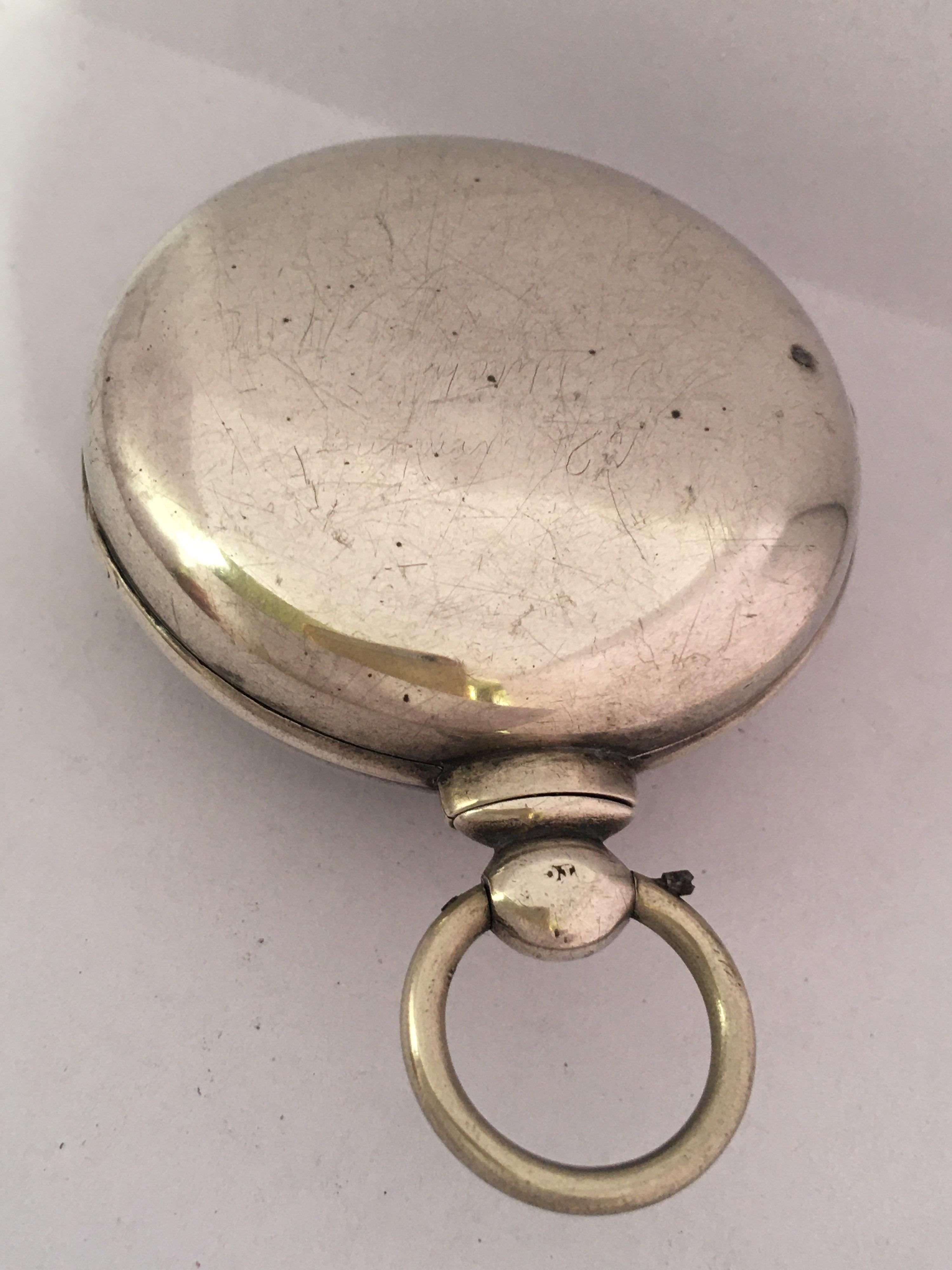 Early Victorian Silver Pair of Cased Verge Pocket Watch, London, circa 1840 For Sale 12