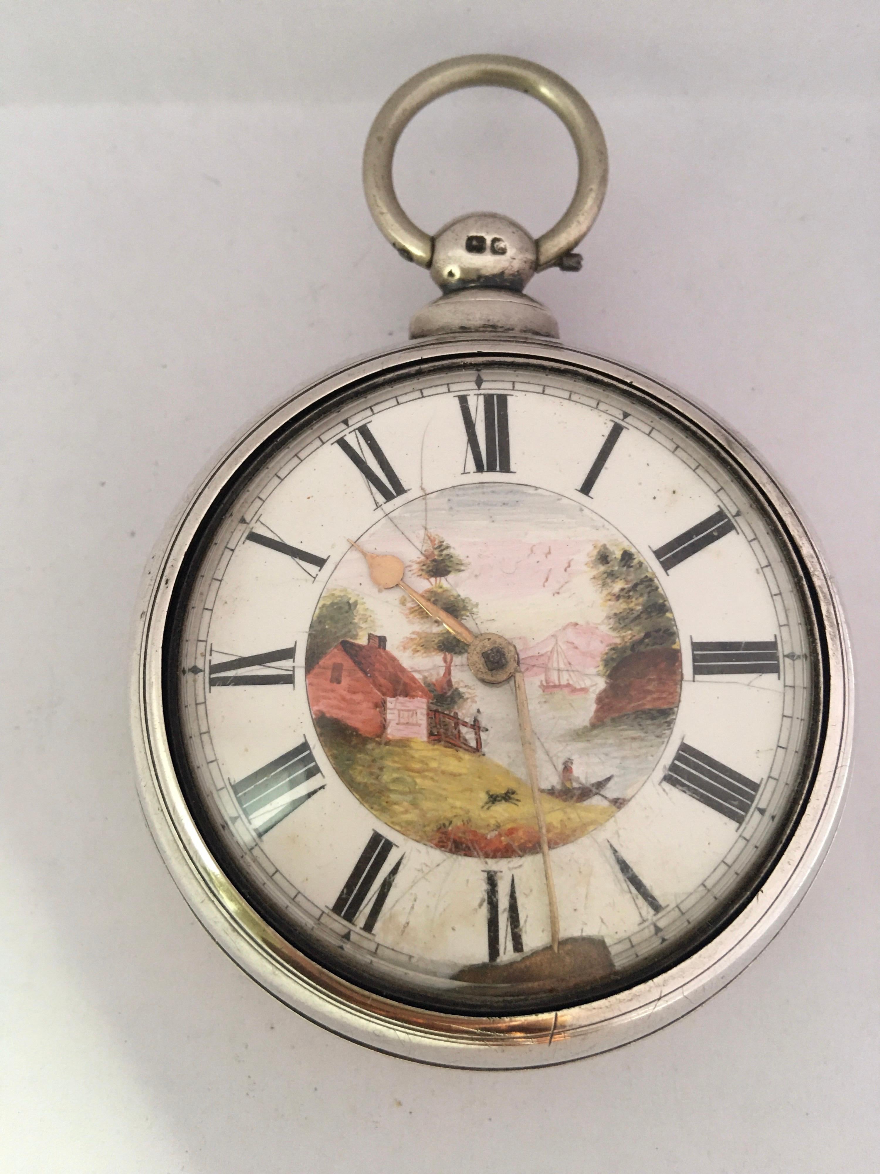 Early Victorian Silver Pair of Cased Verge Pocket Watch, London, circa 1840 For Sale 13