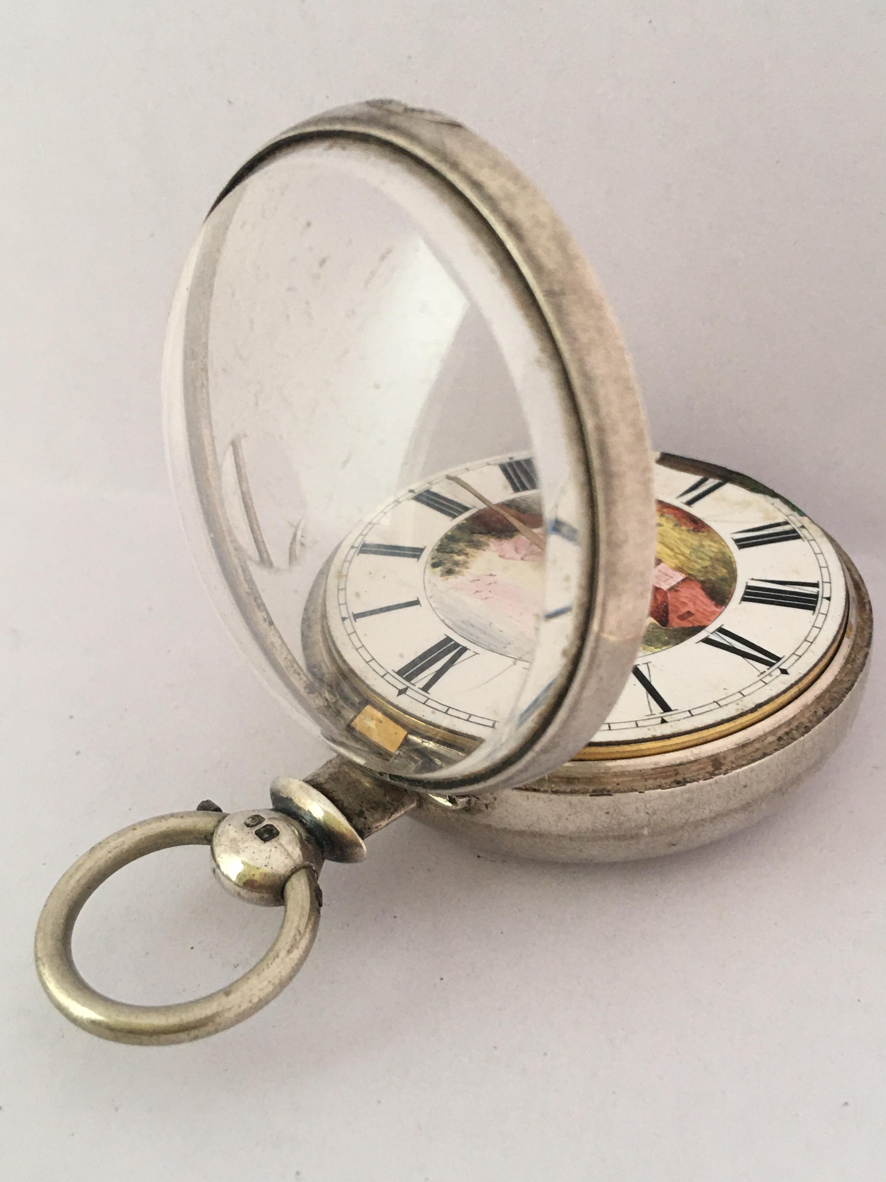Early Victorian Silver Pair of Cased Verge Pocket Watch, London, circa 1840 For Sale 1