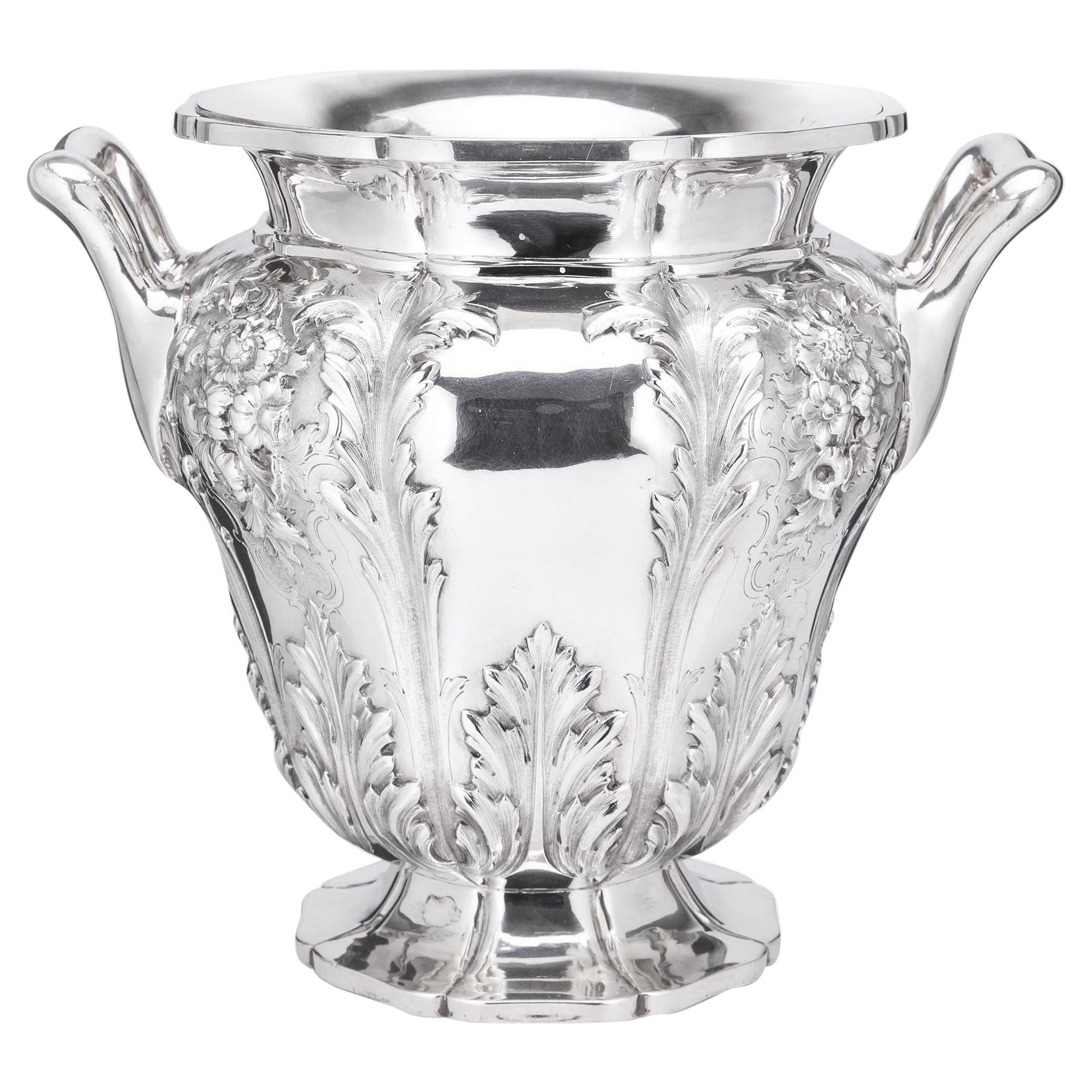 Early Victorian Silver Wine Cooler