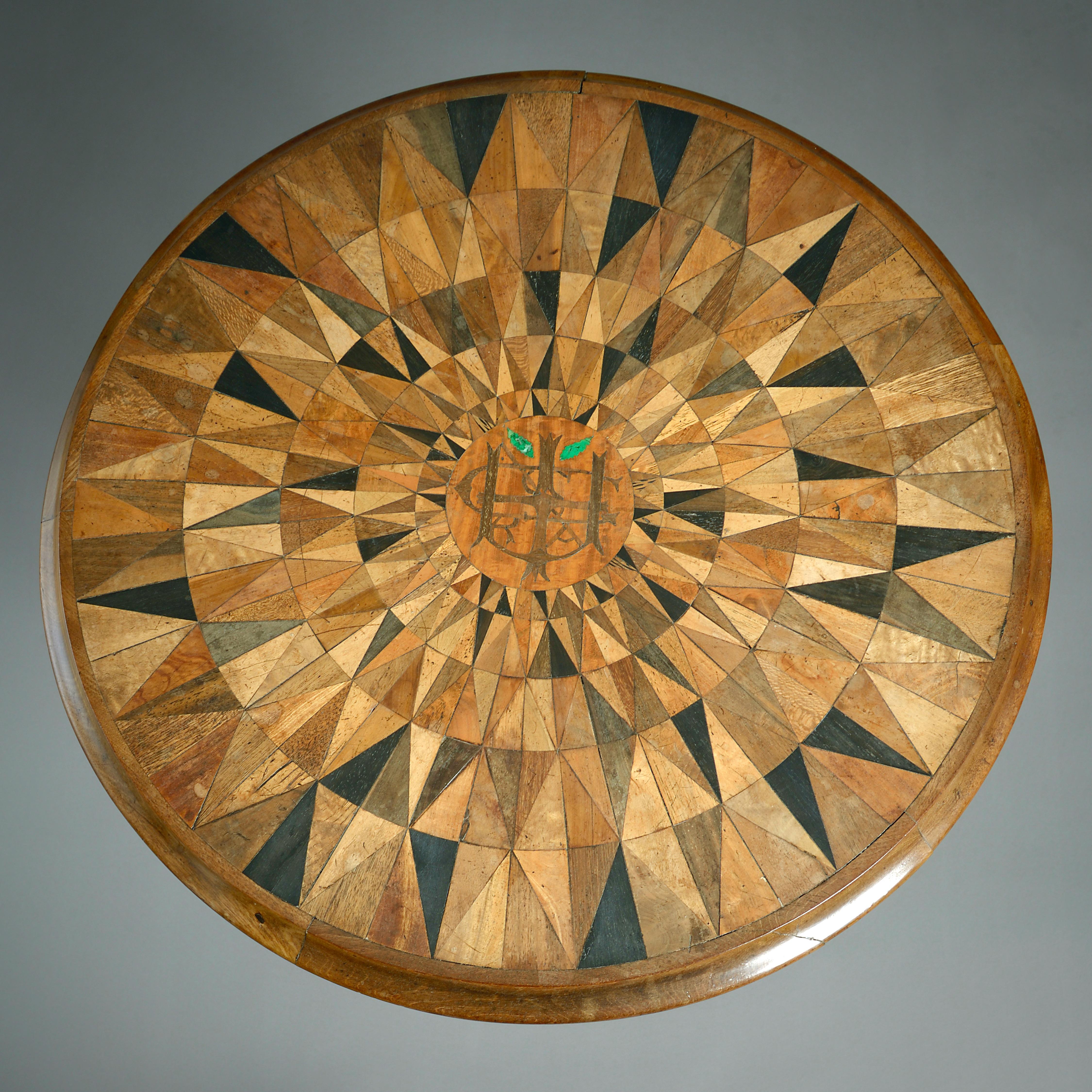 Early Victorian Specimen-wood and Mahogany Centre Table In Good Condition For Sale In London, GB