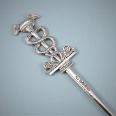 Early Victorian Sterling Silver Skewer by Charles Fox ii. London 1839