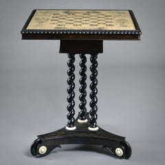 Early Victorian Table Decorated with Vignettes of Wentworth Woodhouse