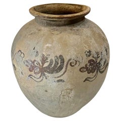 Antique Early Vietnamese Blue and White Pottery Vase