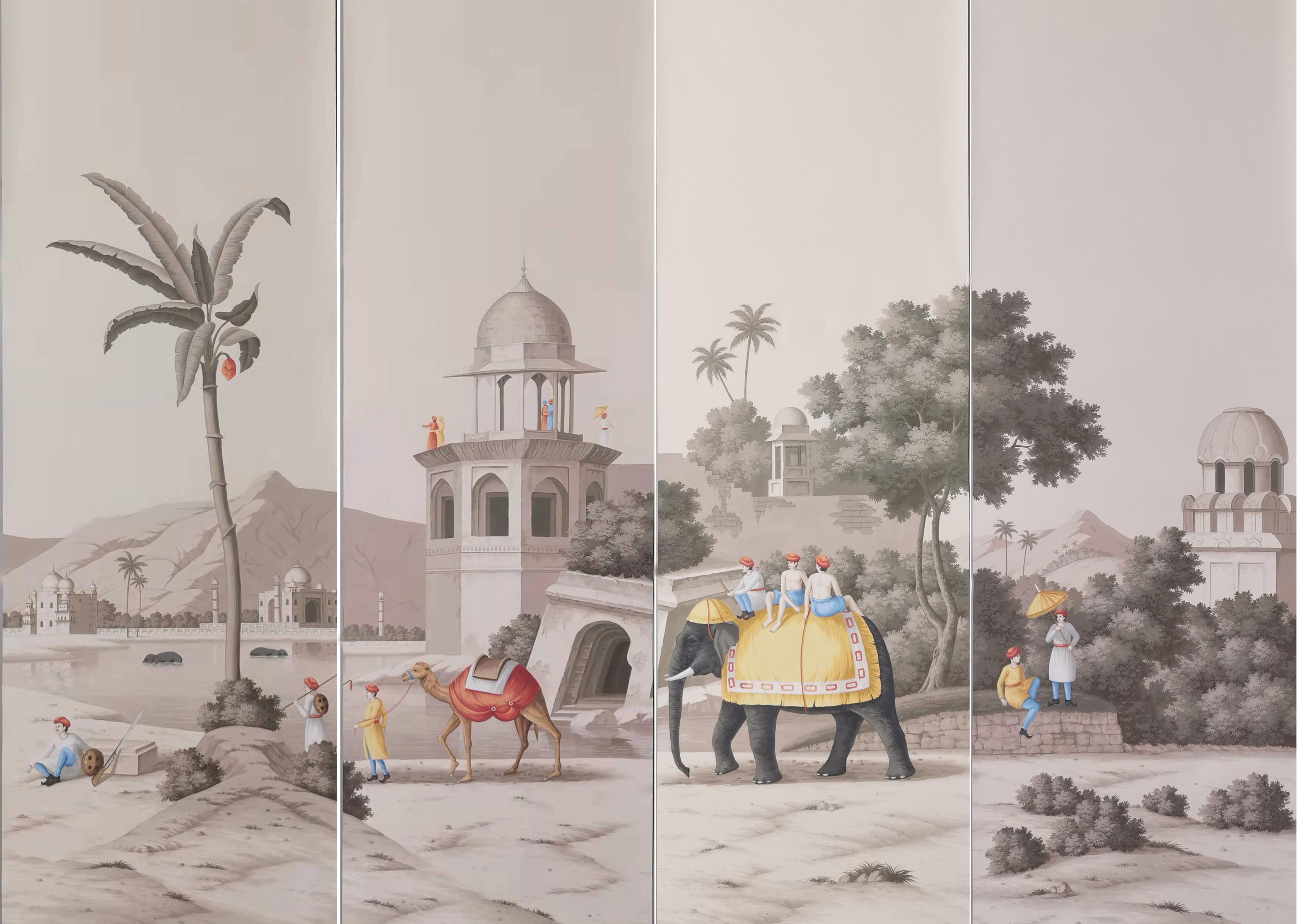 indian mural wallpaper