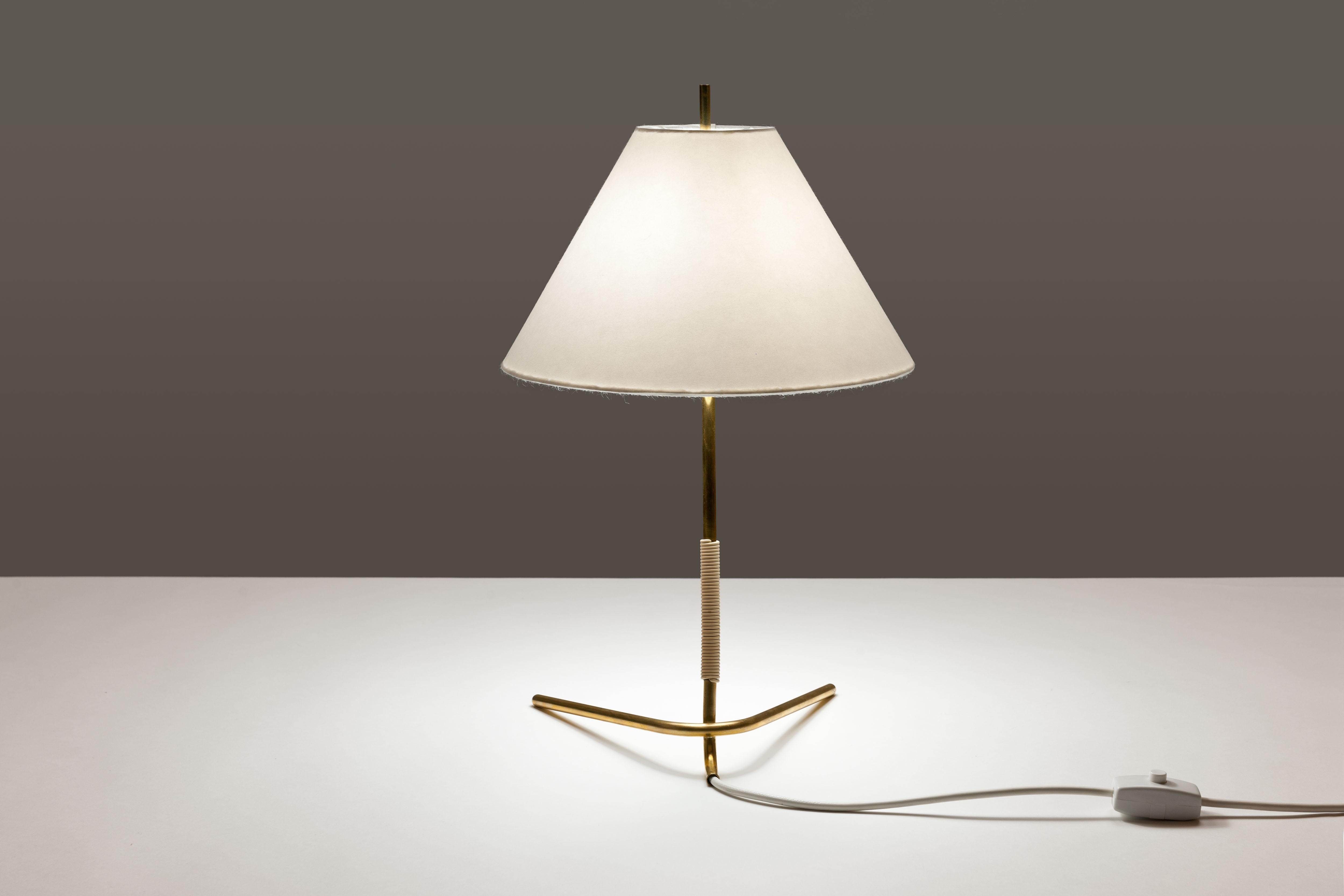 Early Vintage Brass Kalmar 'Hase TL' Table Lamp 2