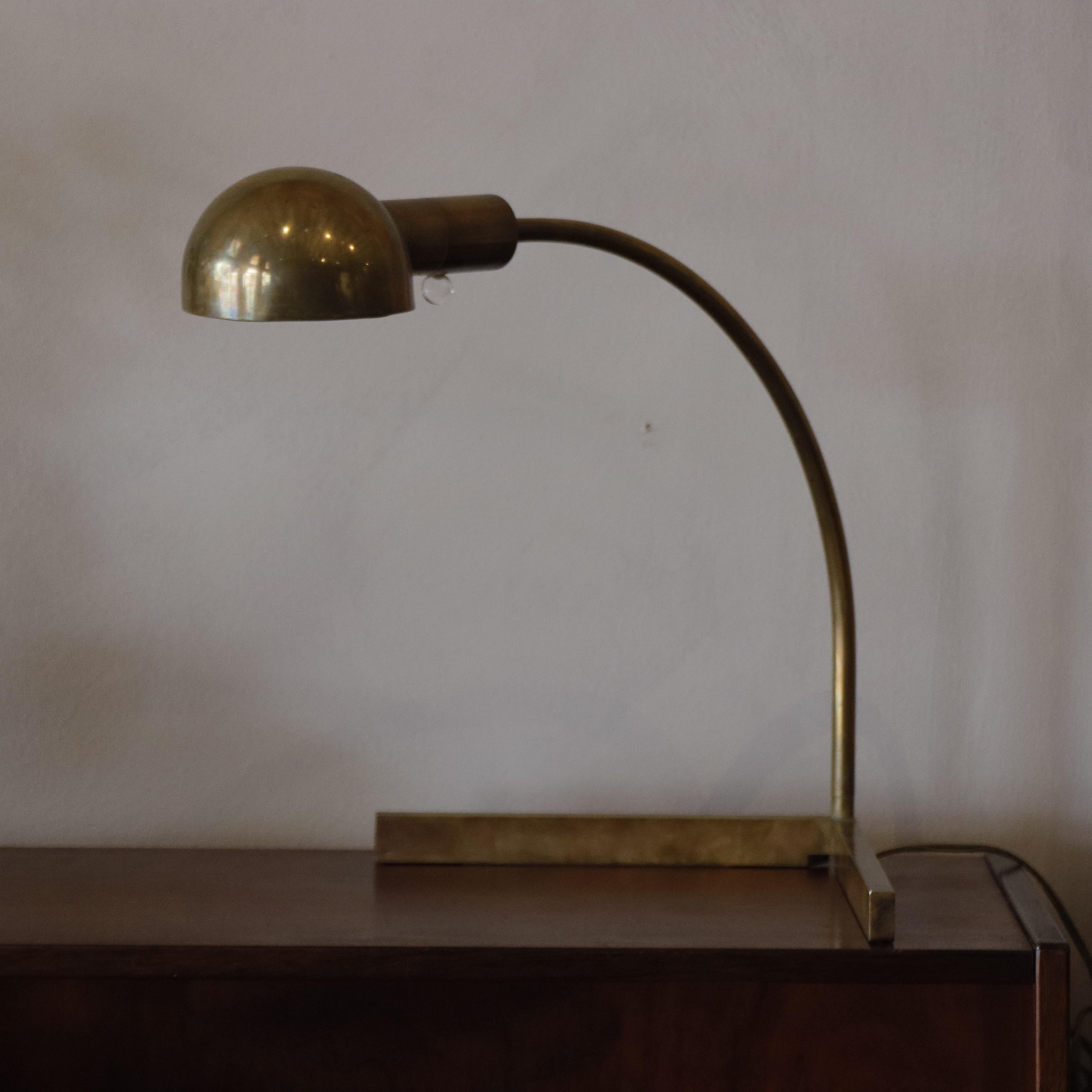 Antigua lámpara de mesa vintage Cedric Hartman de latón en Bueno estado para la venta en Round Rock, TX