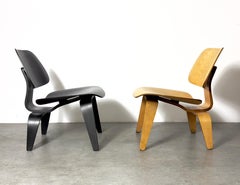Early Vintage Charles Eames for Herman Miller LCW Birch Plywood Lounge Chair