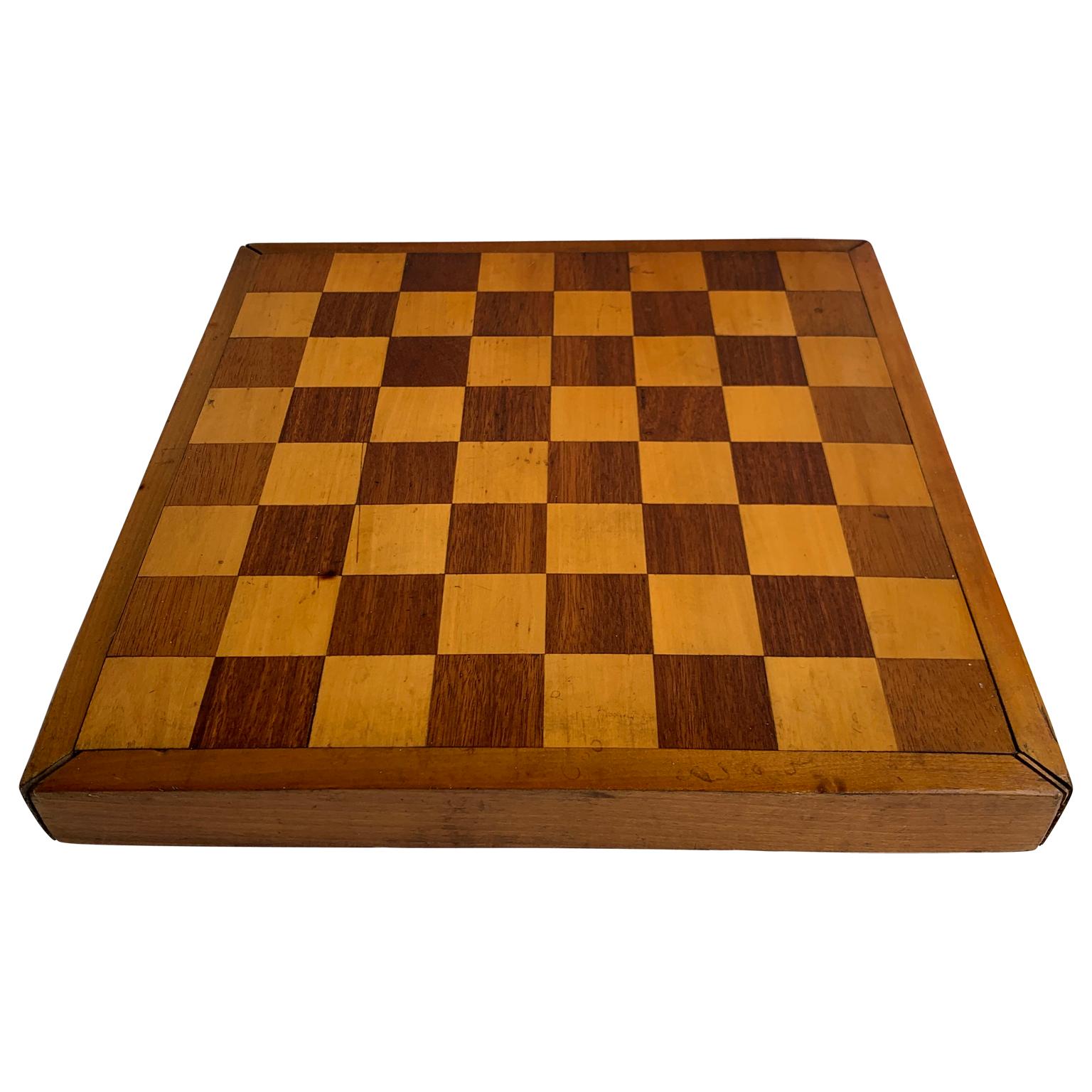 vintage chess set wooden