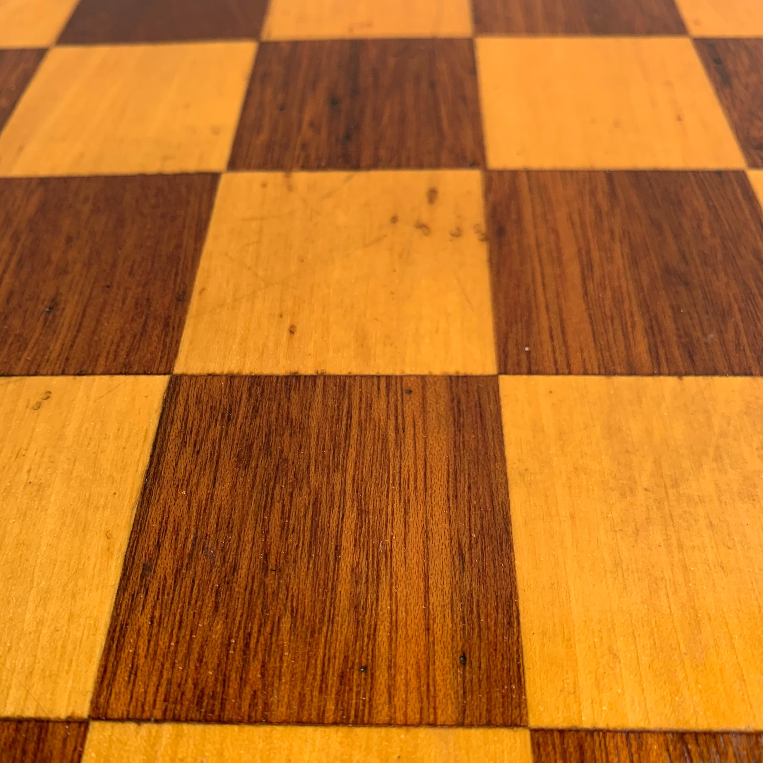 20th Century Early Vintage Chess Board Table Top