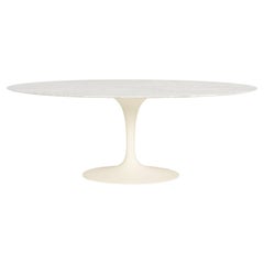 Early Used Eero Saarinen Tulip Table, Carrara Marble