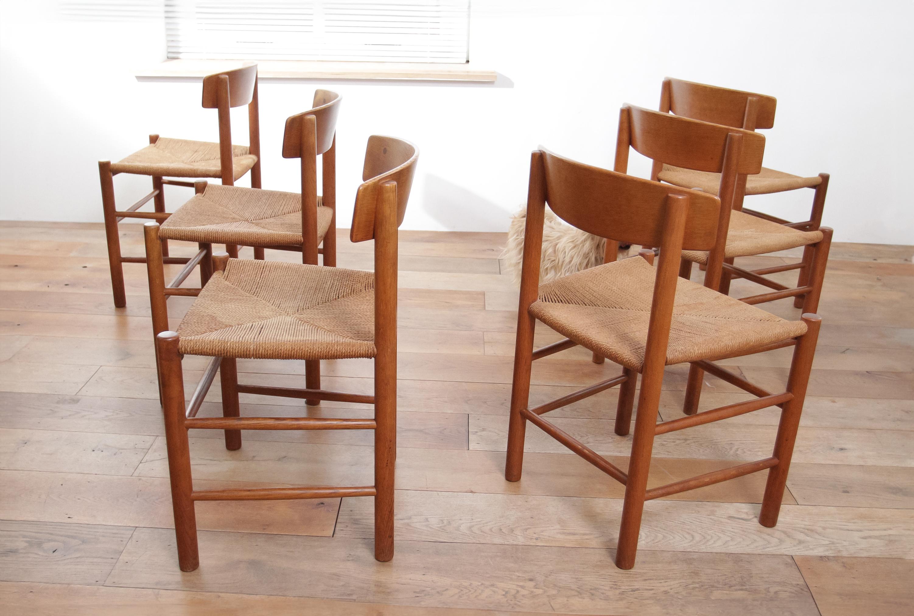 Scandinavian Modern EARLY Vintage J39 Peoples chair by Børge Mogensen 1950 For Sale