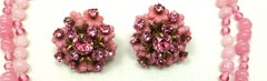 Early Vintage Miriam Haskell Rare Glass Bead & Faux Pearl Necklace & Earrings