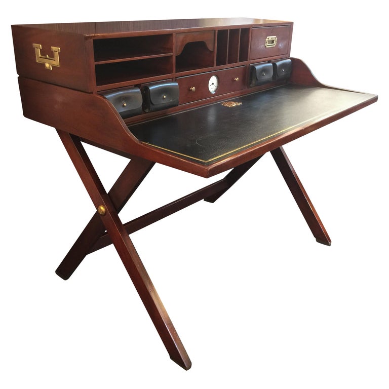 Early Vintage Ralph Lauren Campaign Desk For Sale At 1stdibs