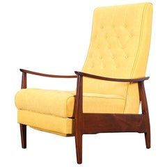 Early Vintage Reclining Lounge Chair by Milo Baughman