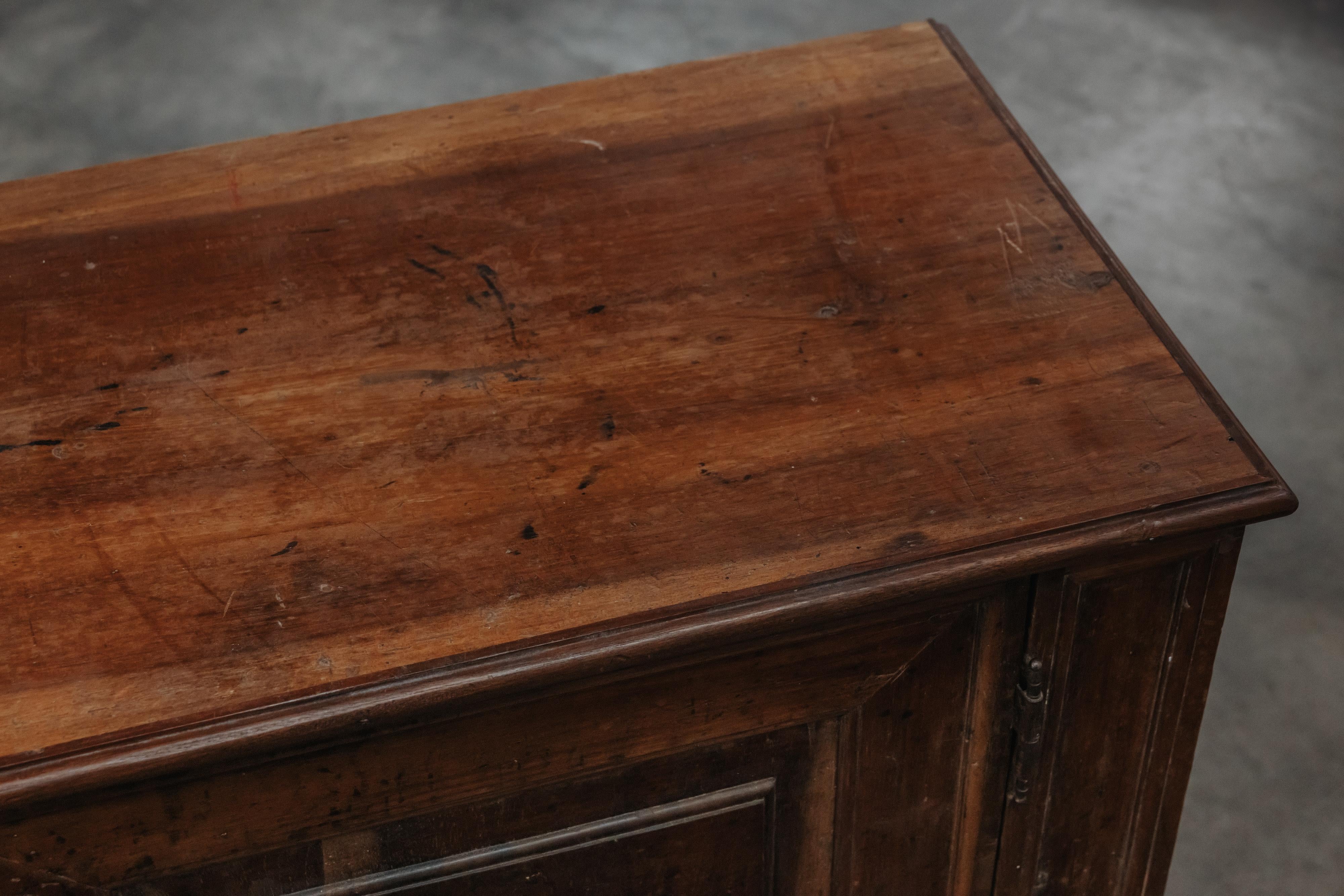Early Walnut Cabinet From Italy, Circa 1800 For Sale 4