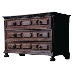 Early Walnut Chest of Drawers from Italy, circa 1800