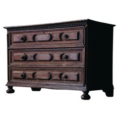 Early Walnut Chest of Drawers from Italy, circa 1800