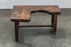 Early Walnut Cobbler's Table From France, Circa 1900