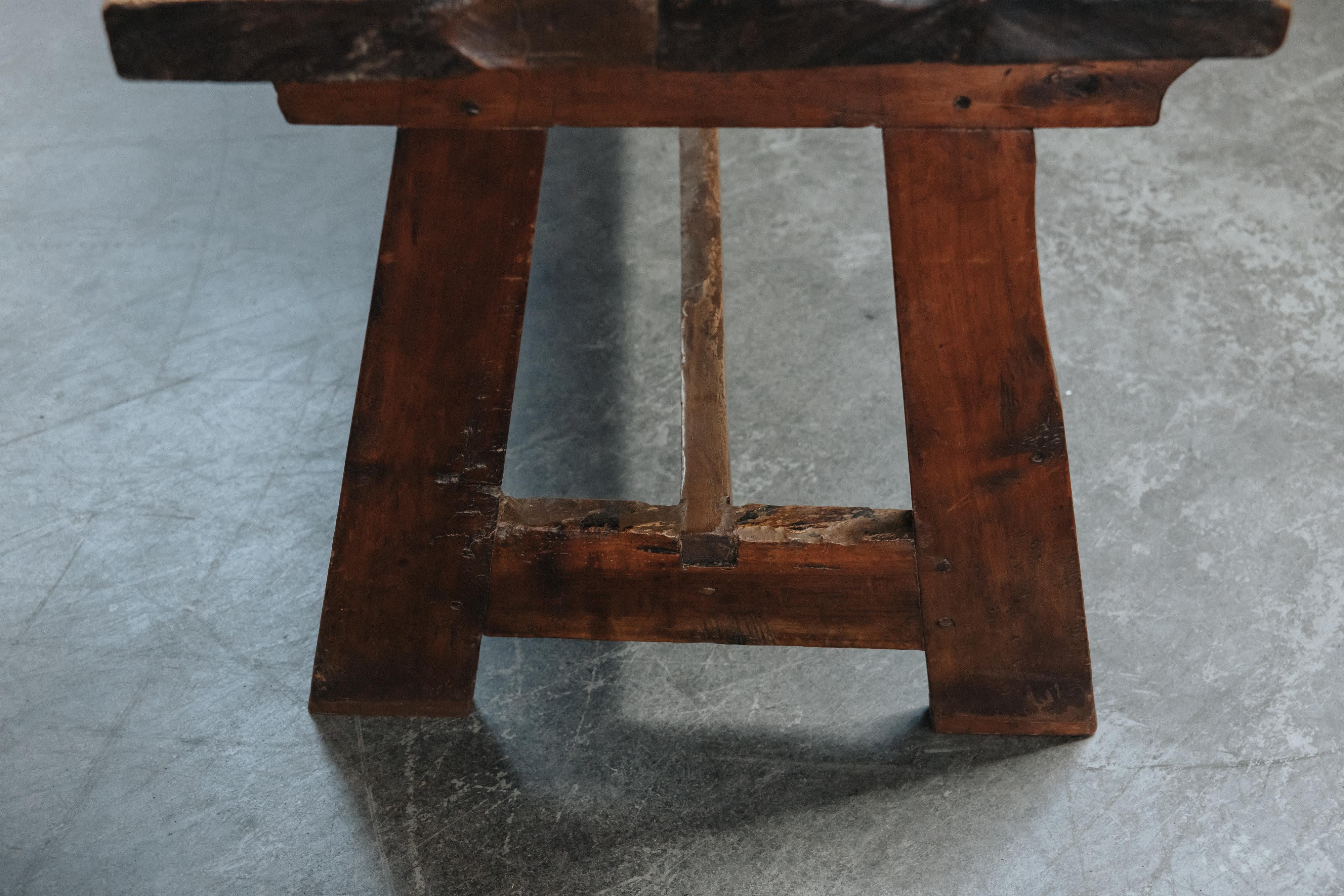 Early Walnut Console Table From Italy, Circa 1850 For Sale 5