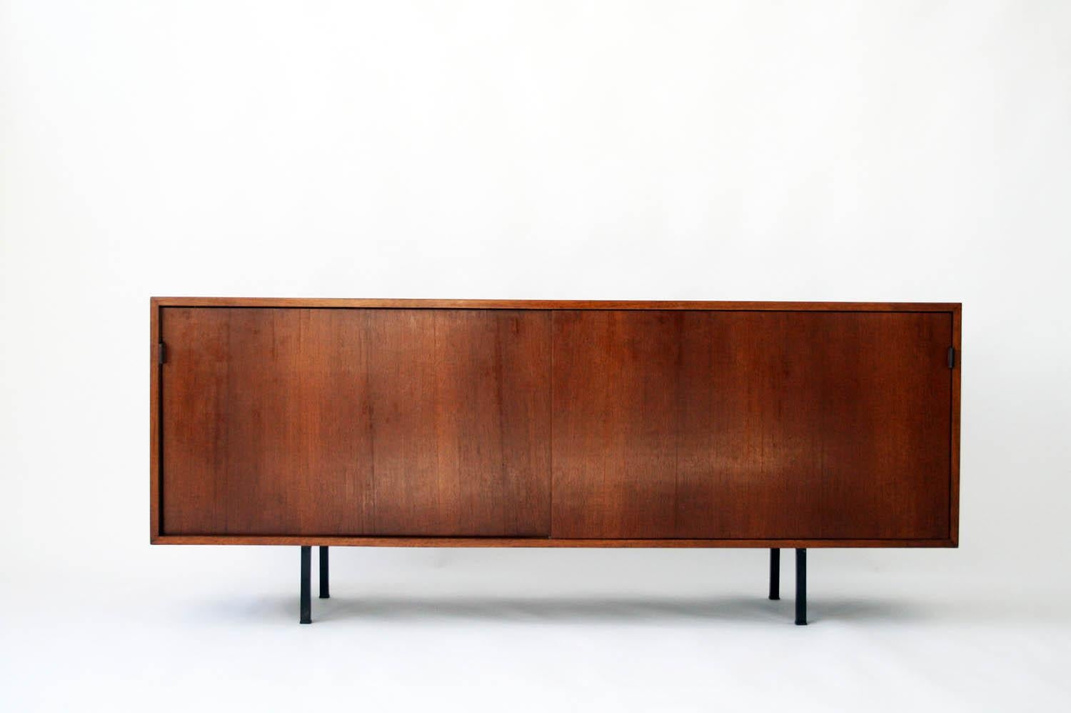 American Early Walnut Credenza by Florence Knoll for Knoll