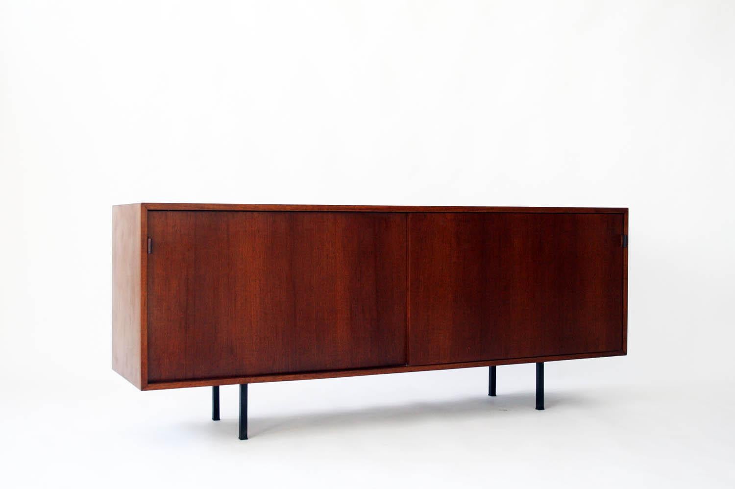 Oiled Early Walnut Credenza by Florence Knoll for Knoll